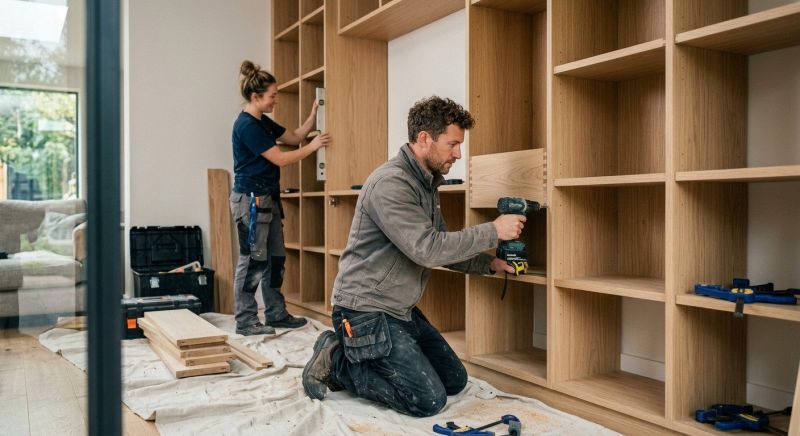 Mudroom Shelving Installation in Woodbridge, VA